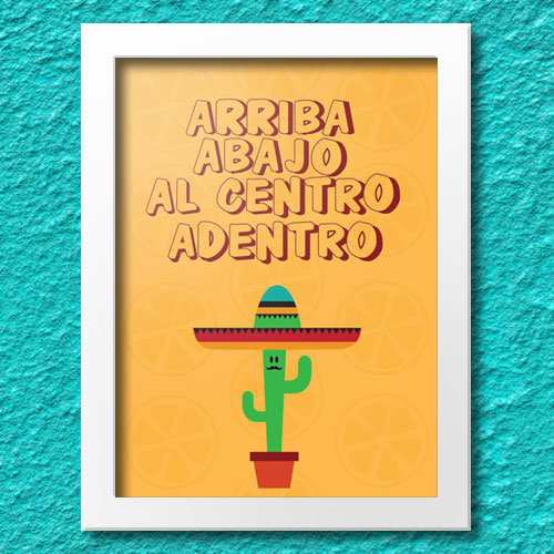 Quadrinho Decorativo - Arriba